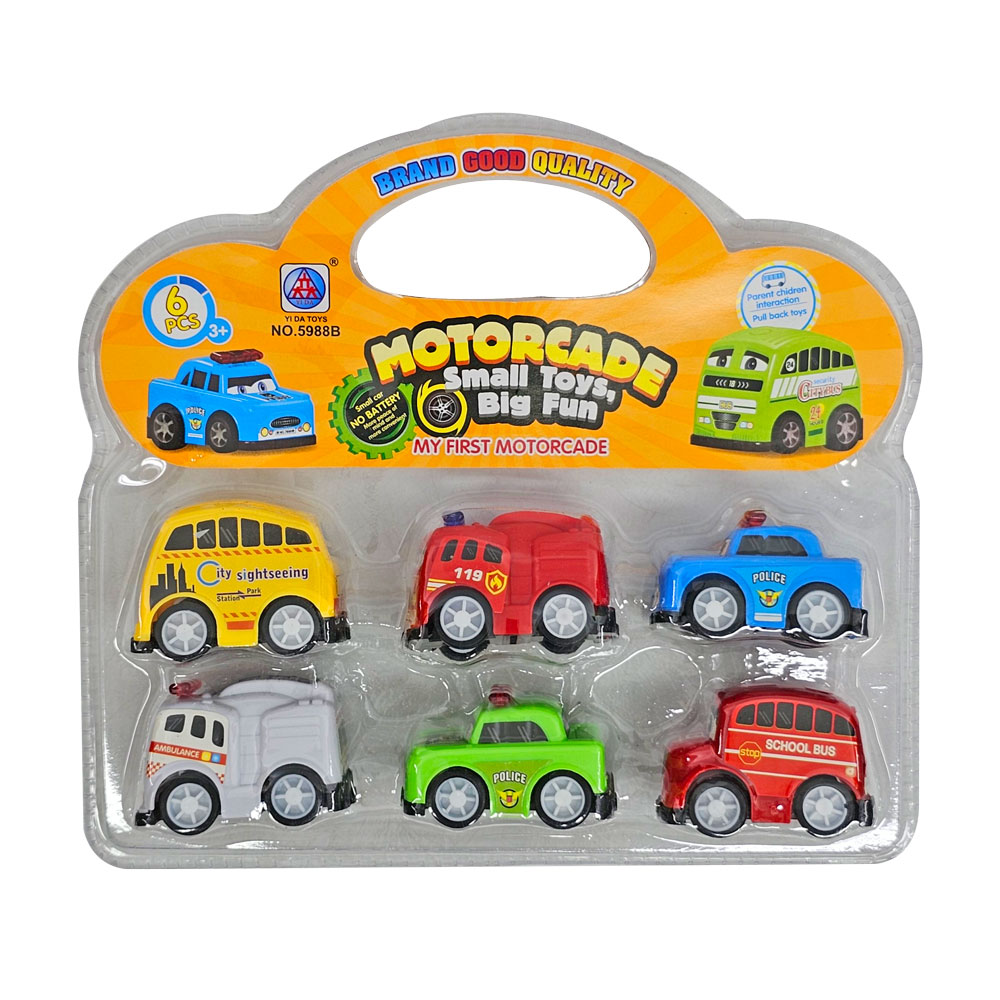 Bộ đồ chơi 6 xe trớn mini