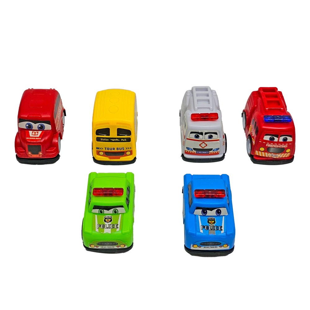 Bộ đồ chơi 6 xe trớn mini