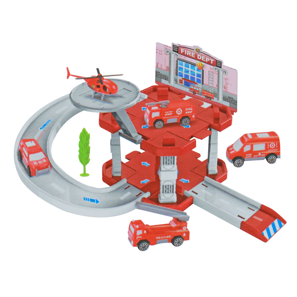 Đồ chơi mô hình bãi xe chuyên dụng