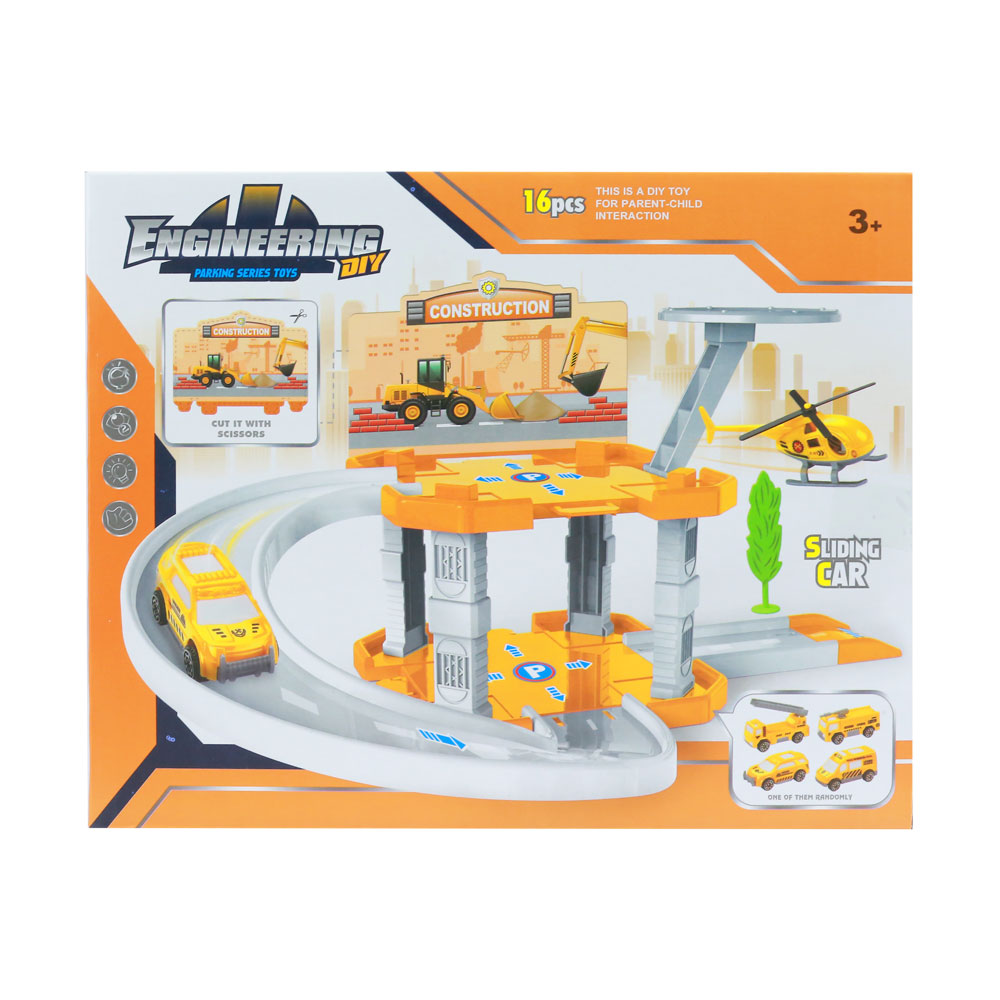 Đồ chơi mô hình bãi xe chuyên dụng