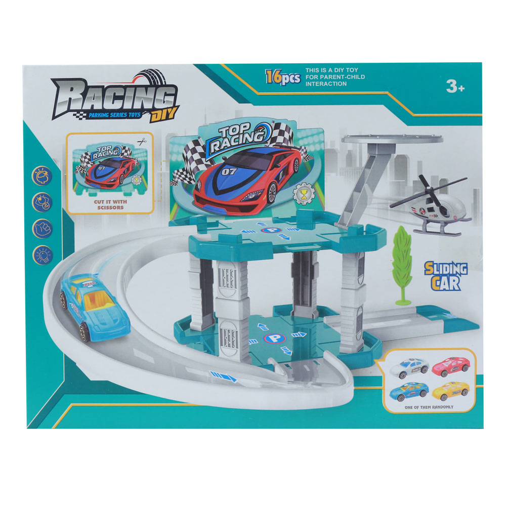 Đồ chơi mô hình bãi xe chuyên dụng