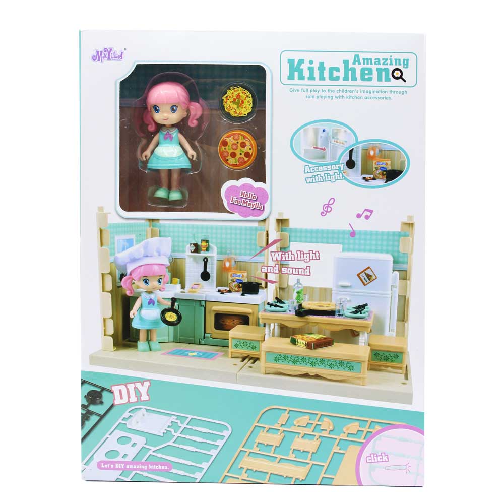 Đồ chơi lắp ghép các kiểu phòng dùng pin