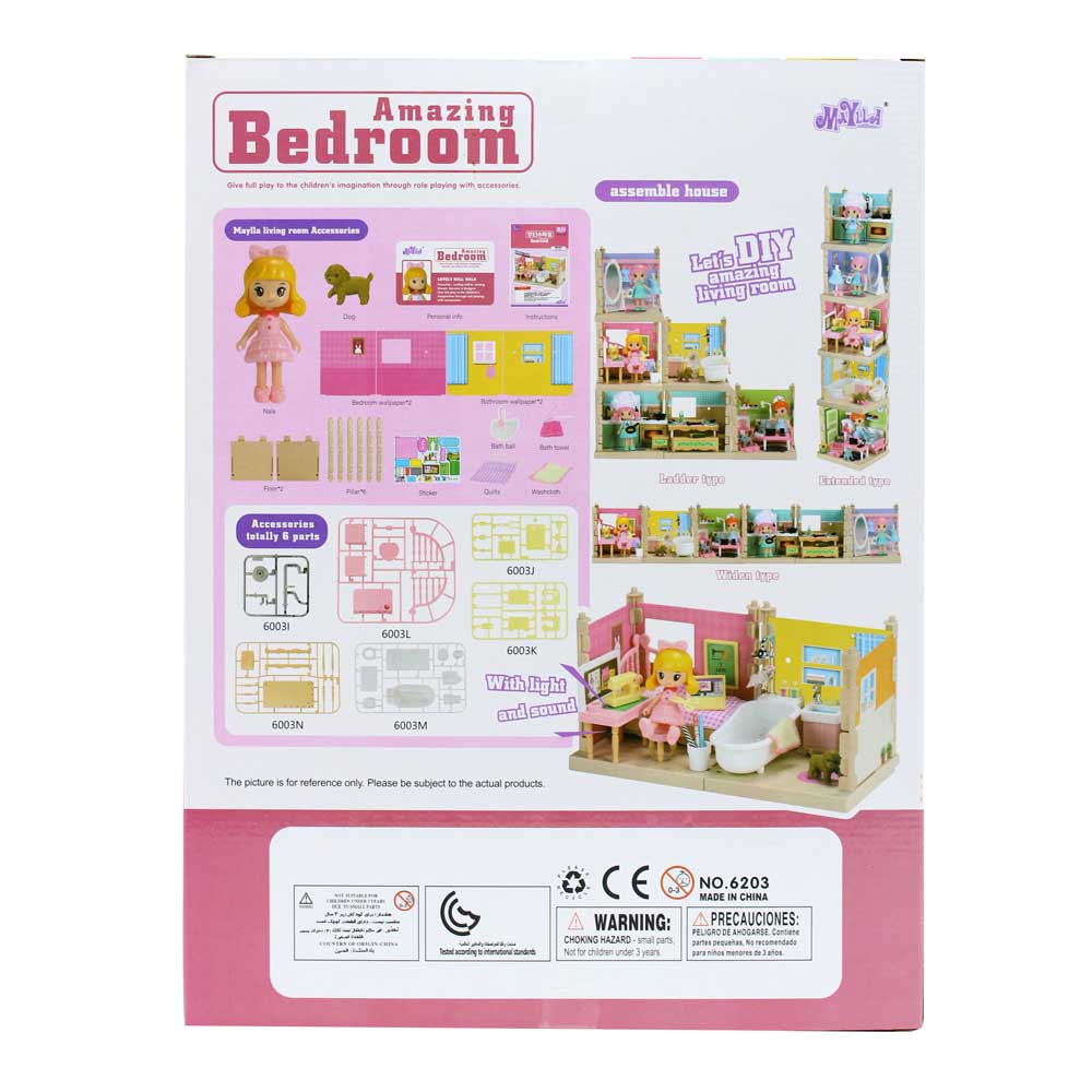 Đồ chơi lắp ghép các kiểu phòng dùng pin