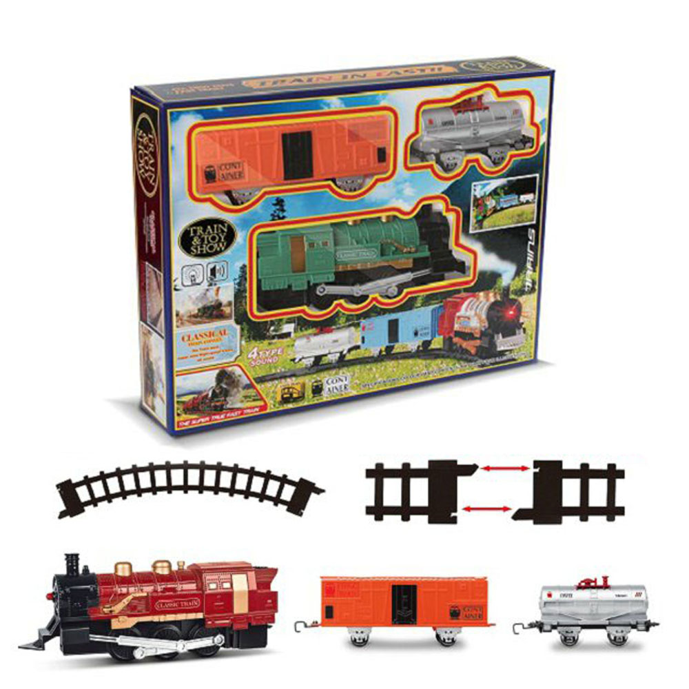 Bộ đồ chơi mô hình đoàn tàu dùng pin