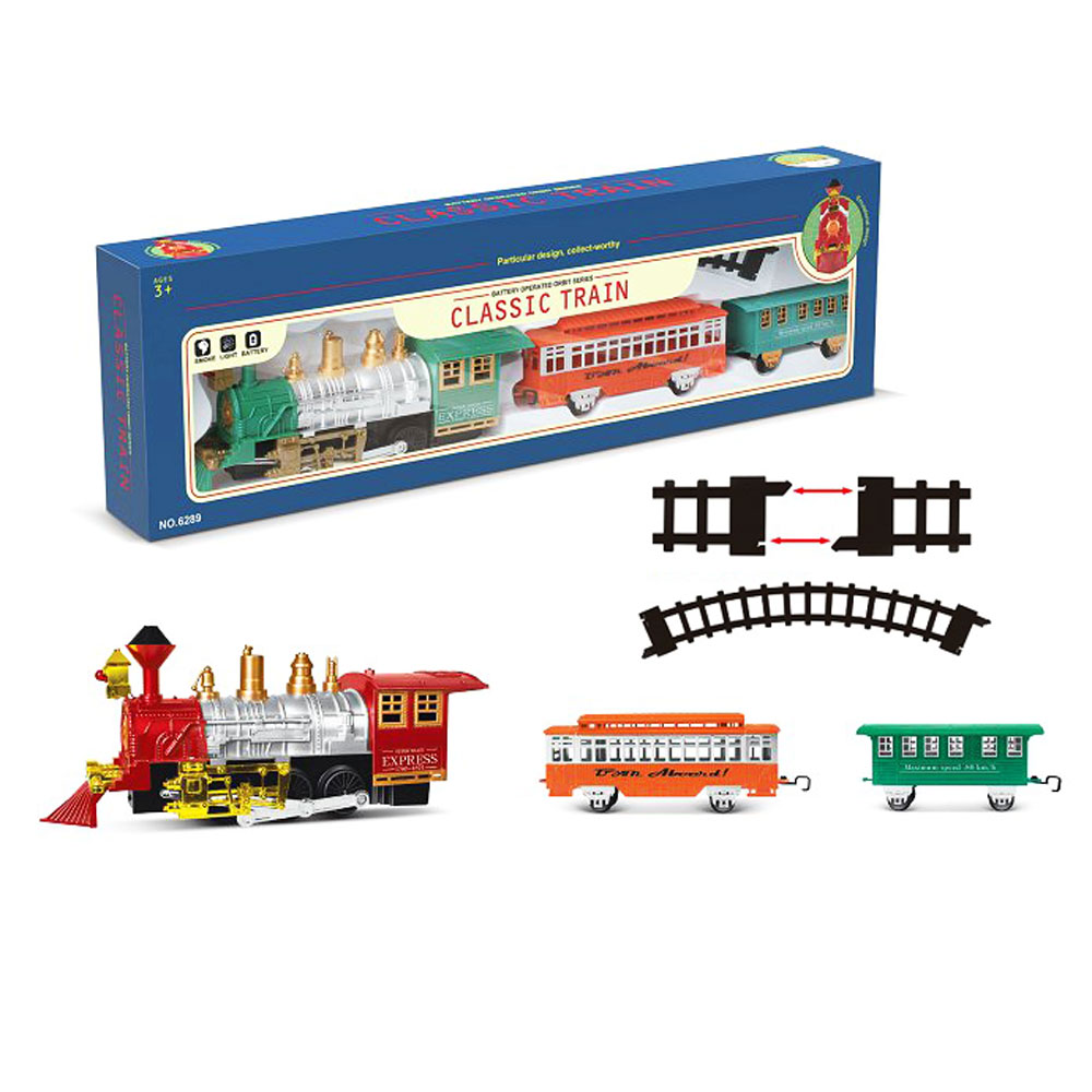 Bộ đồ chơi mô hình đoàn tàu dùng pin