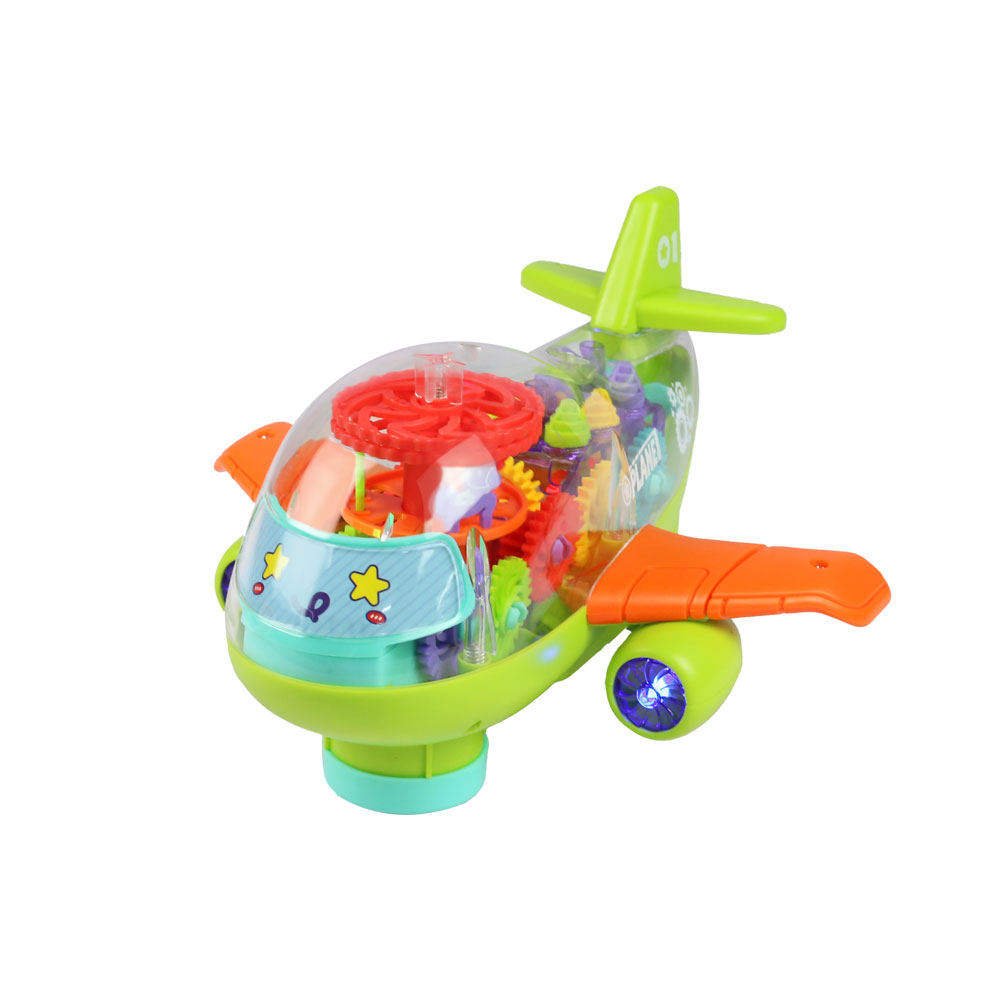 Đồ chơi máy bay bánh răng có đèn nhạc