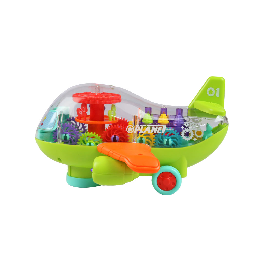 Đồ chơi máy bay bánh răng có đèn nhạc