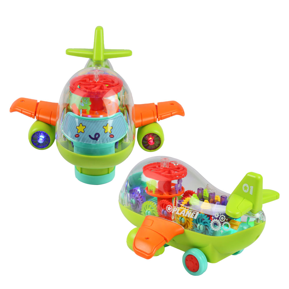 Đồ chơi máy bay bánh răng có đèn nhạc