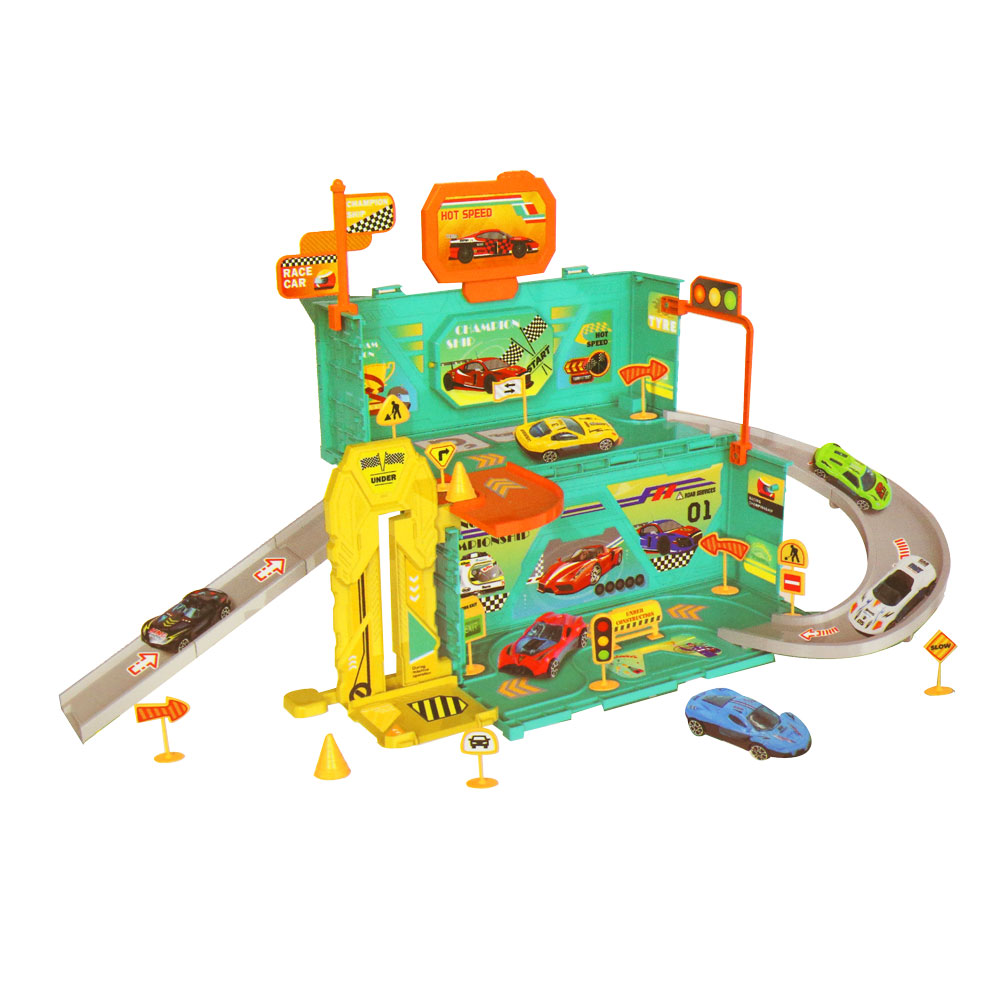 Bộ đồ chơi mô hình bãi đậu xe cho bé