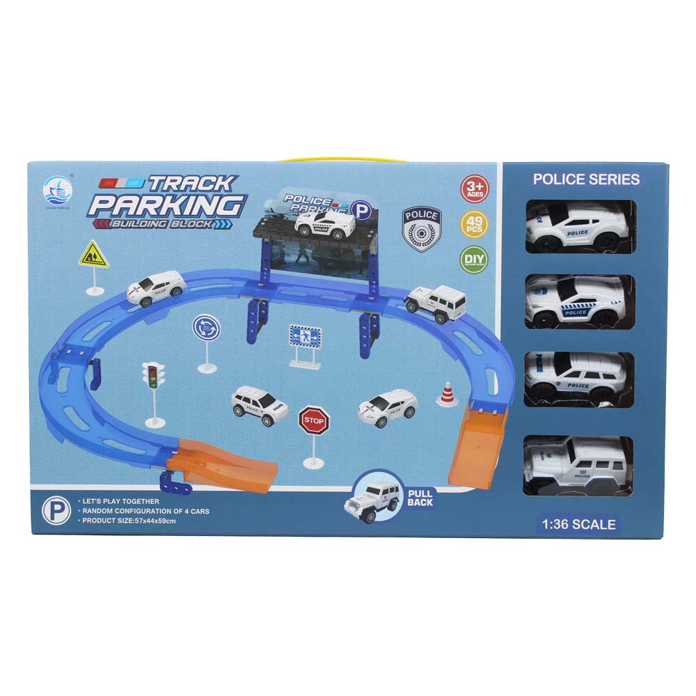 Bộ đồ chơi mô hình đường ray xe cảnh sát