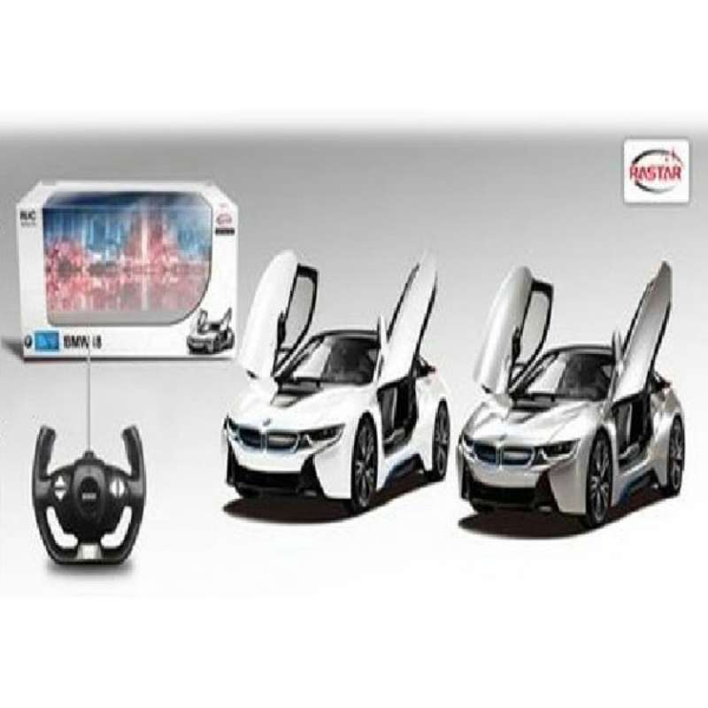 Đồ chơi xe ĐK license Rastar 1:14 BMW i8 cửa mở 2015