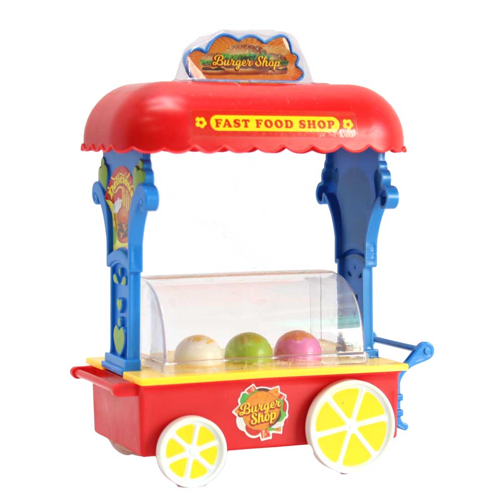 Đồ chơi xe bán thức ăn có đèn, nhạc