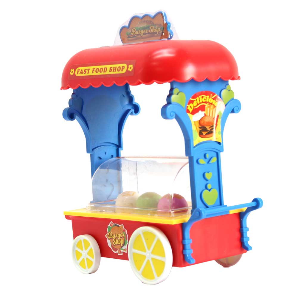Đồ chơi xe bán thức ăn có đèn, nhạc