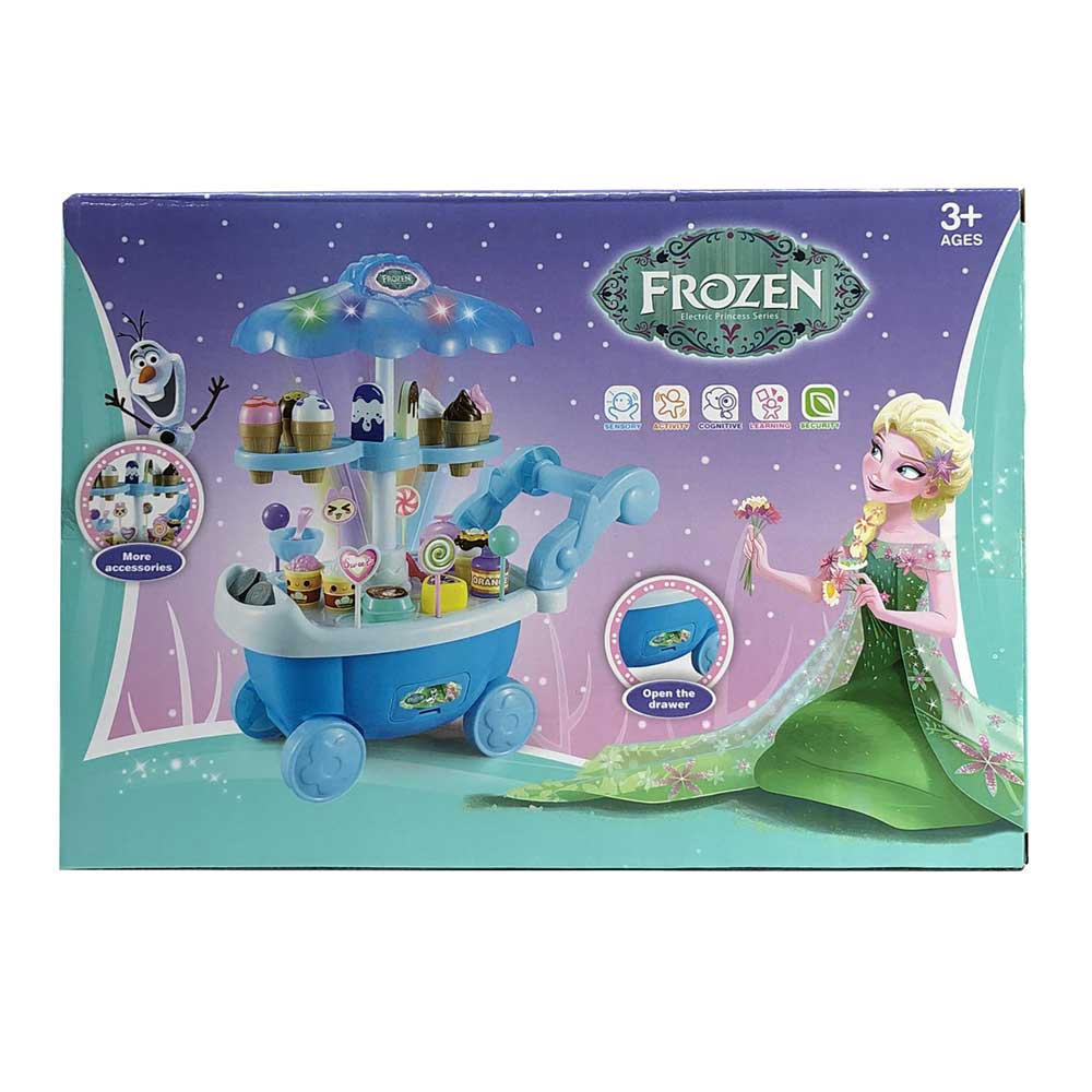 Đồ chơi xe đẩy bán kem đa năng