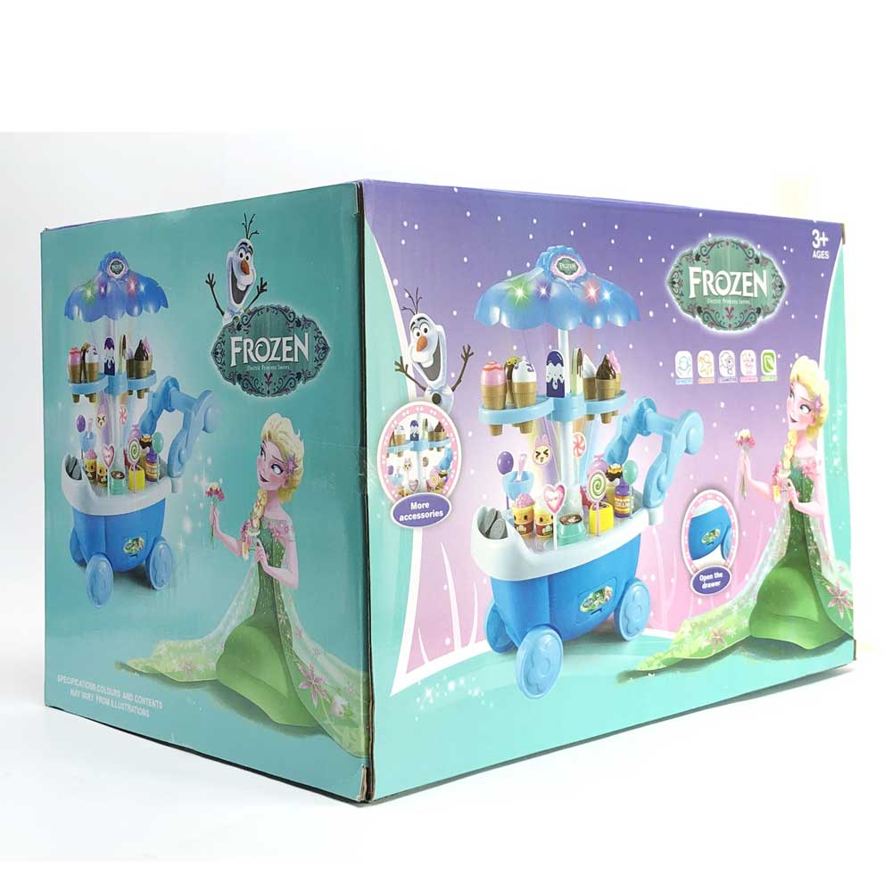 Đồ chơi xe đẩy bán kem đa năng