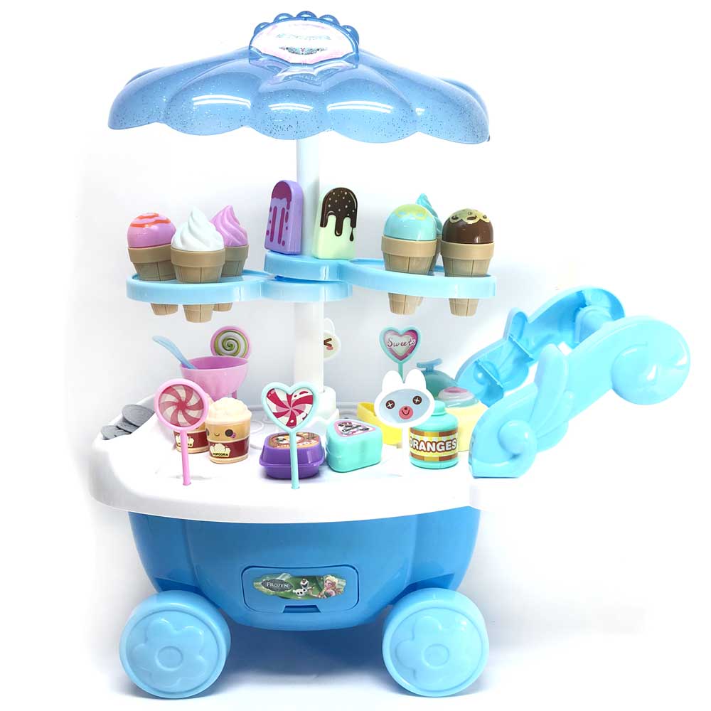 Đồ chơi xe đẩy bán kem đa năng