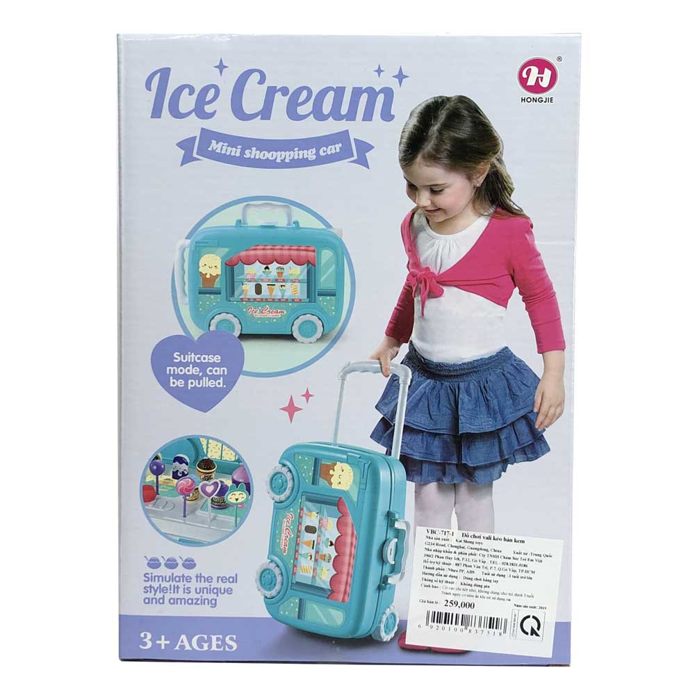 Đồ chơi vali kéo bán kem
