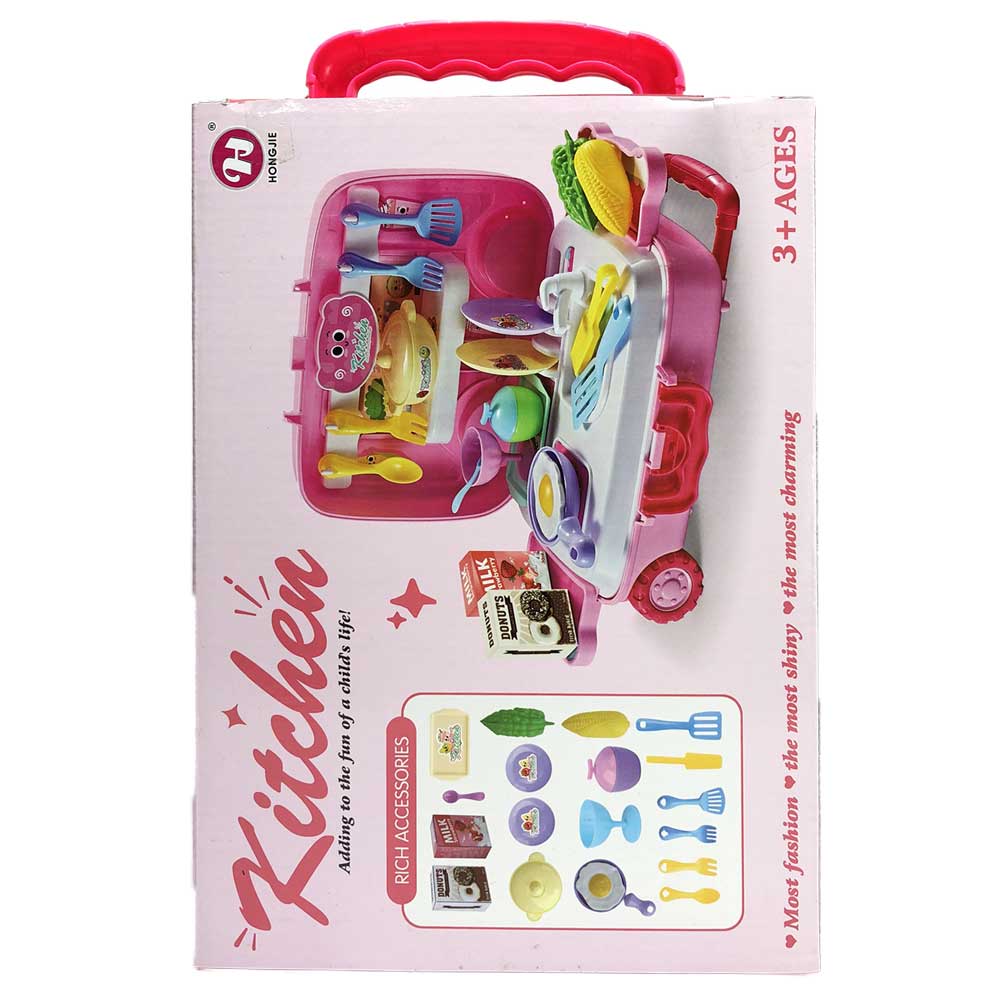 Đồ chơi vali kéo làm bếp
