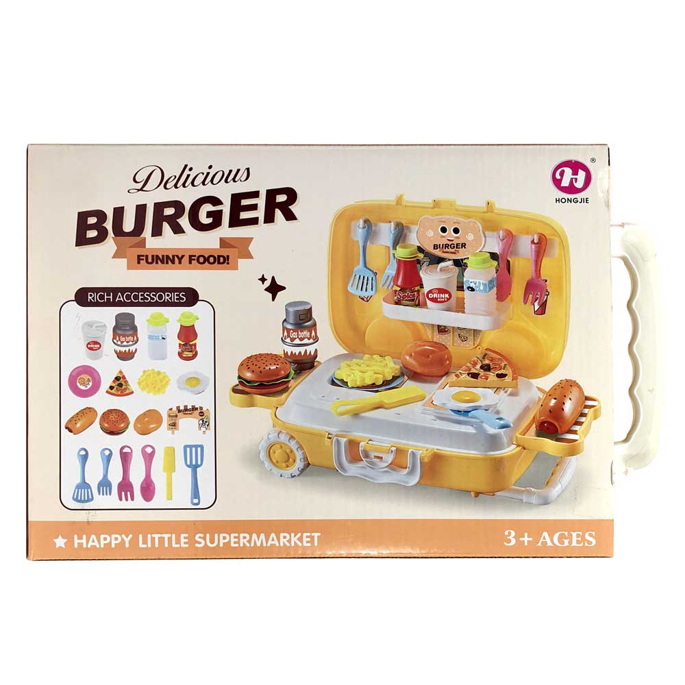 Đồ chơi vali kéo bán hambuger