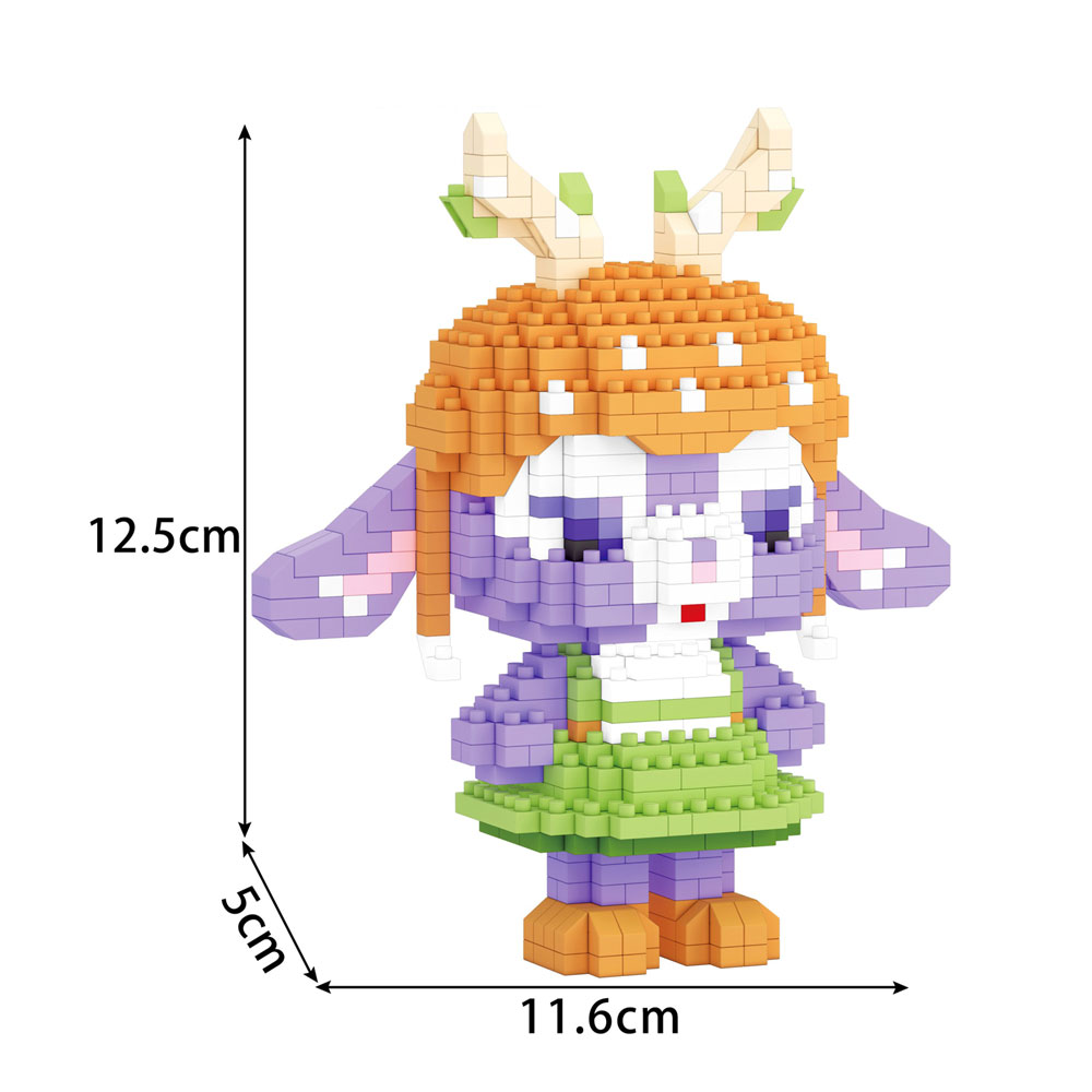 Đồ chơi xếp khối tuần lộc Noel