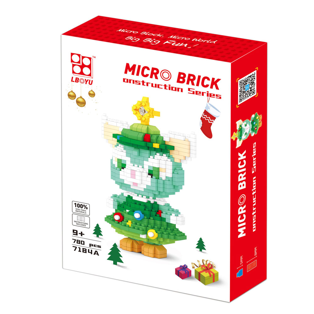 Đồ chơi xếp khối tuần lộc Noel