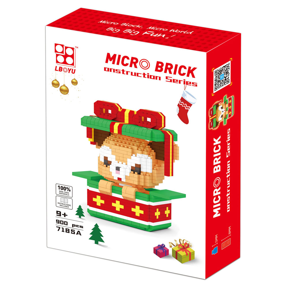 Đồ chơi xếp khối hộp quà Noel