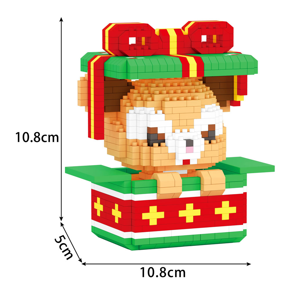 Đồ chơi xếp khối hộp quà Noel