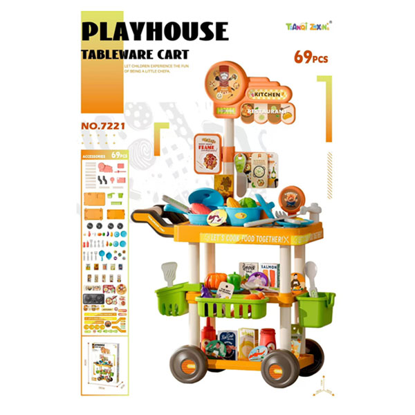 Đồ chơi hướng nghiệp dạng xe đẩy siêu thị