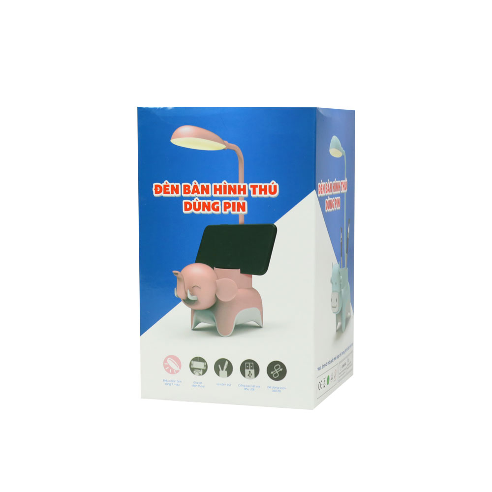 Đồ chơi đèn bàn hình bò dùng pin