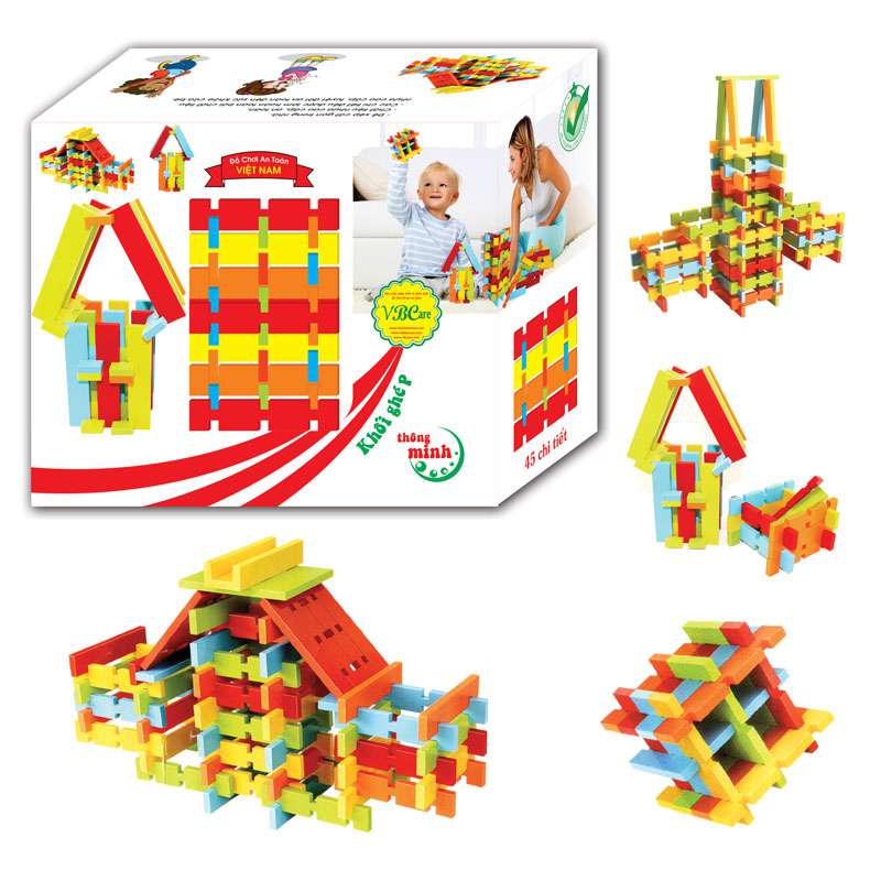Khối ghép thông minh 45pcs