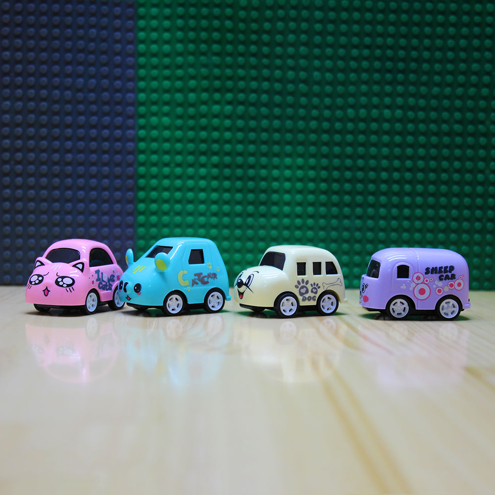 Đồ chơi bộ 4 xe hoạt hình trớn