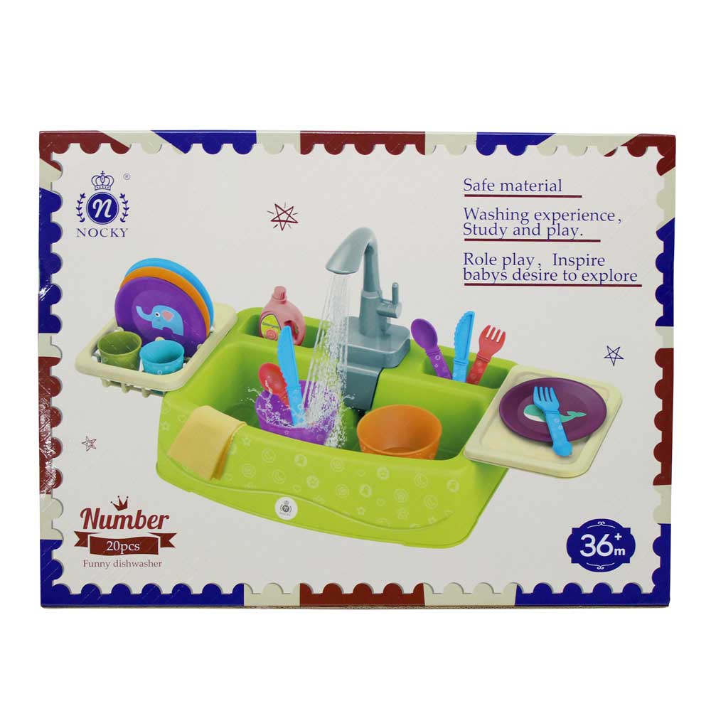 Bộ đồ chơi rửa chén dùng pin