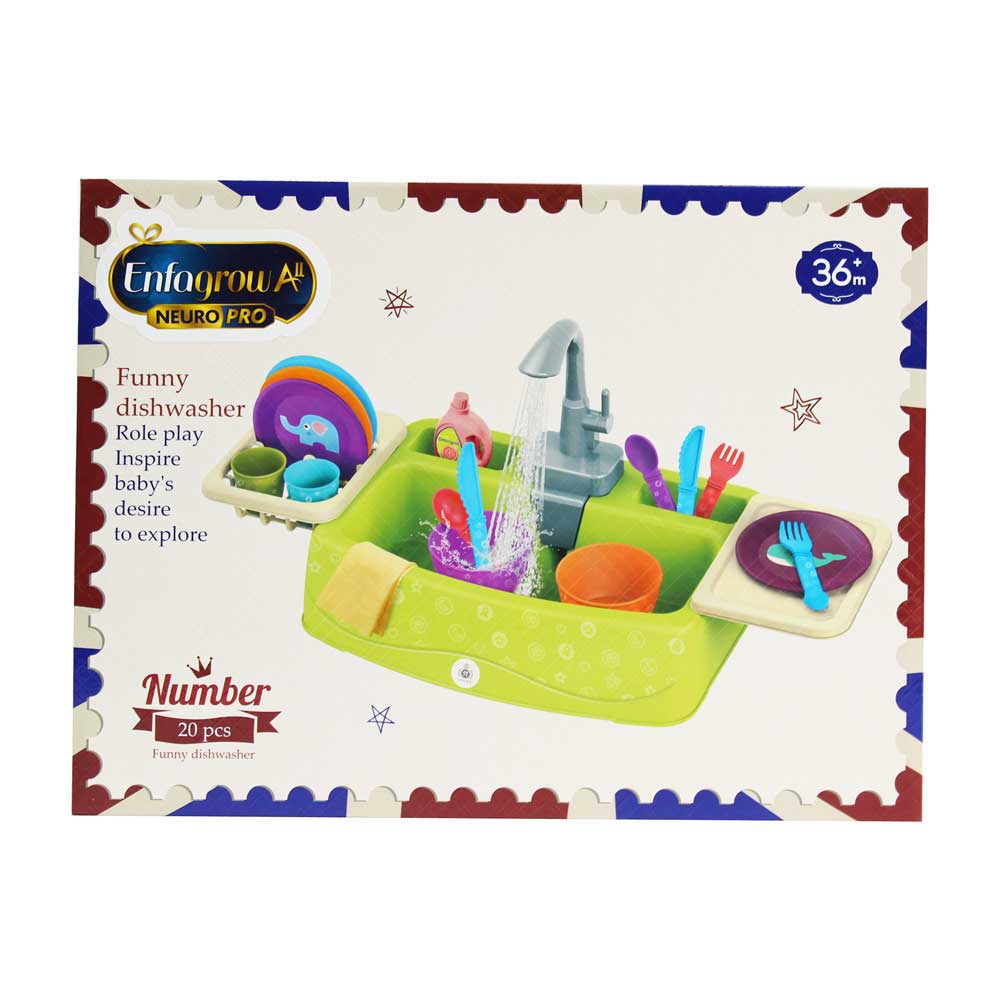Bộ đồ chơi rửa chén dùng pin