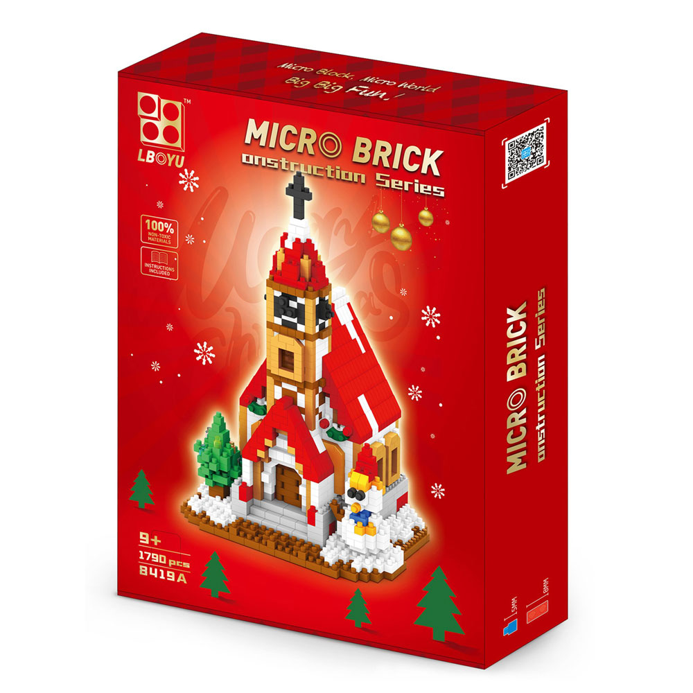 Đồ chơi xếp khối thánh đường Noel