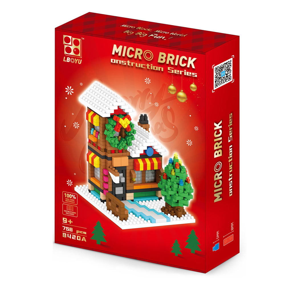 Đồ chơi xếp khối ngôi nhà Noel