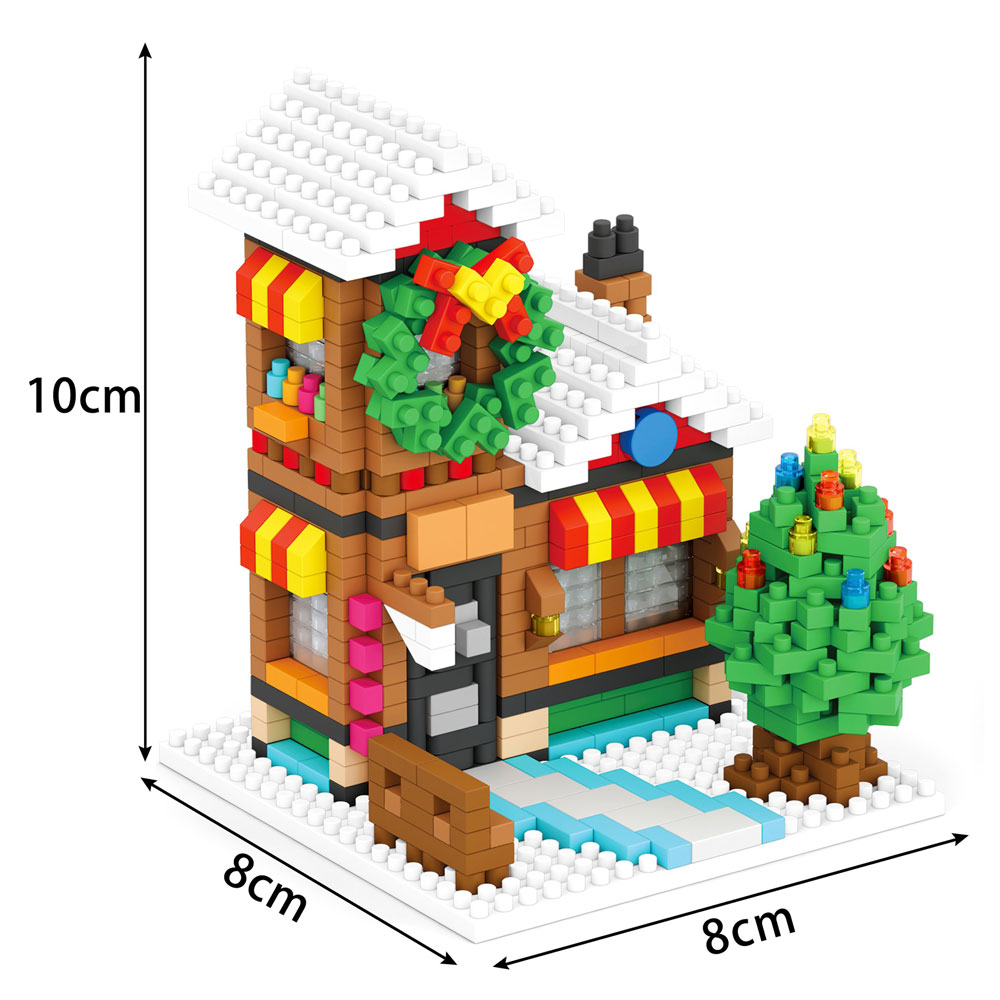 Đồ chơi xếp khối ngôi nhà Noel