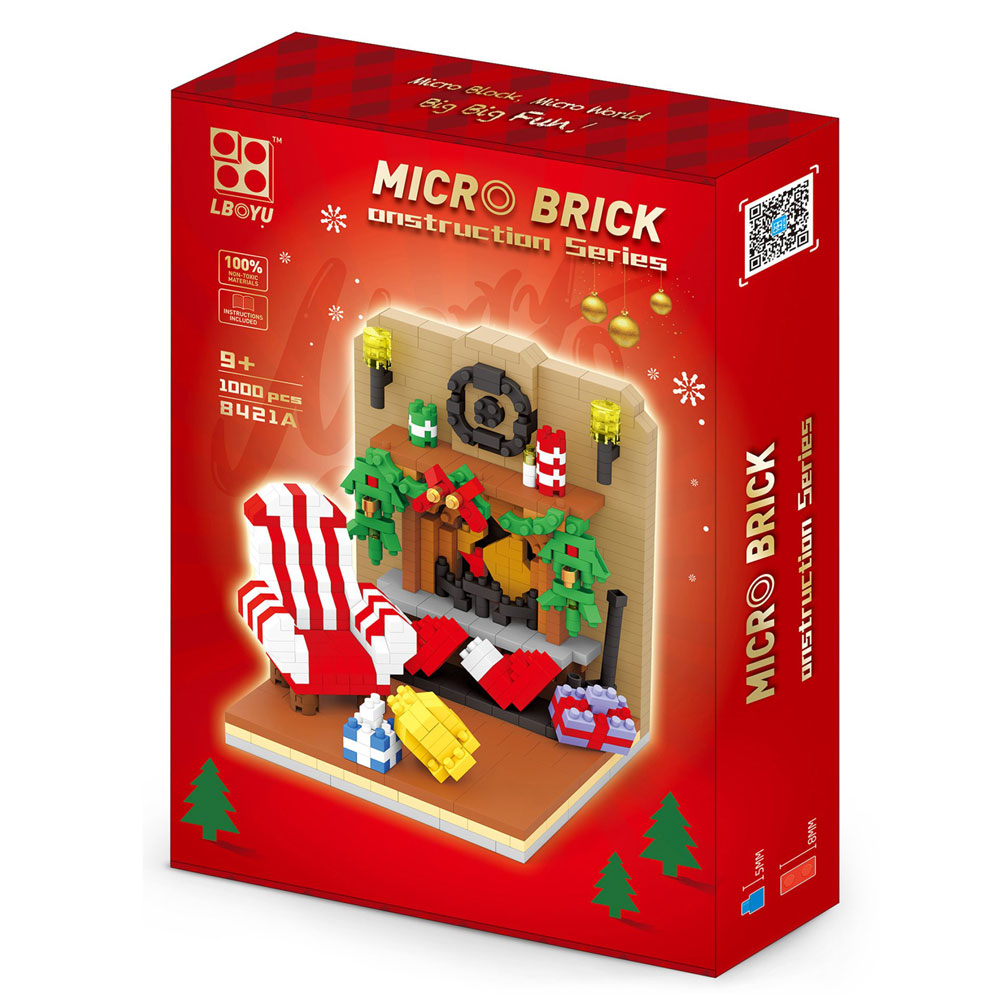 Đồ chơi xếp khối căn phòng Noel