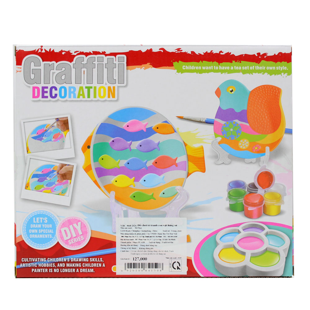 Đồ chơi tô tranh con vật bằng sứ