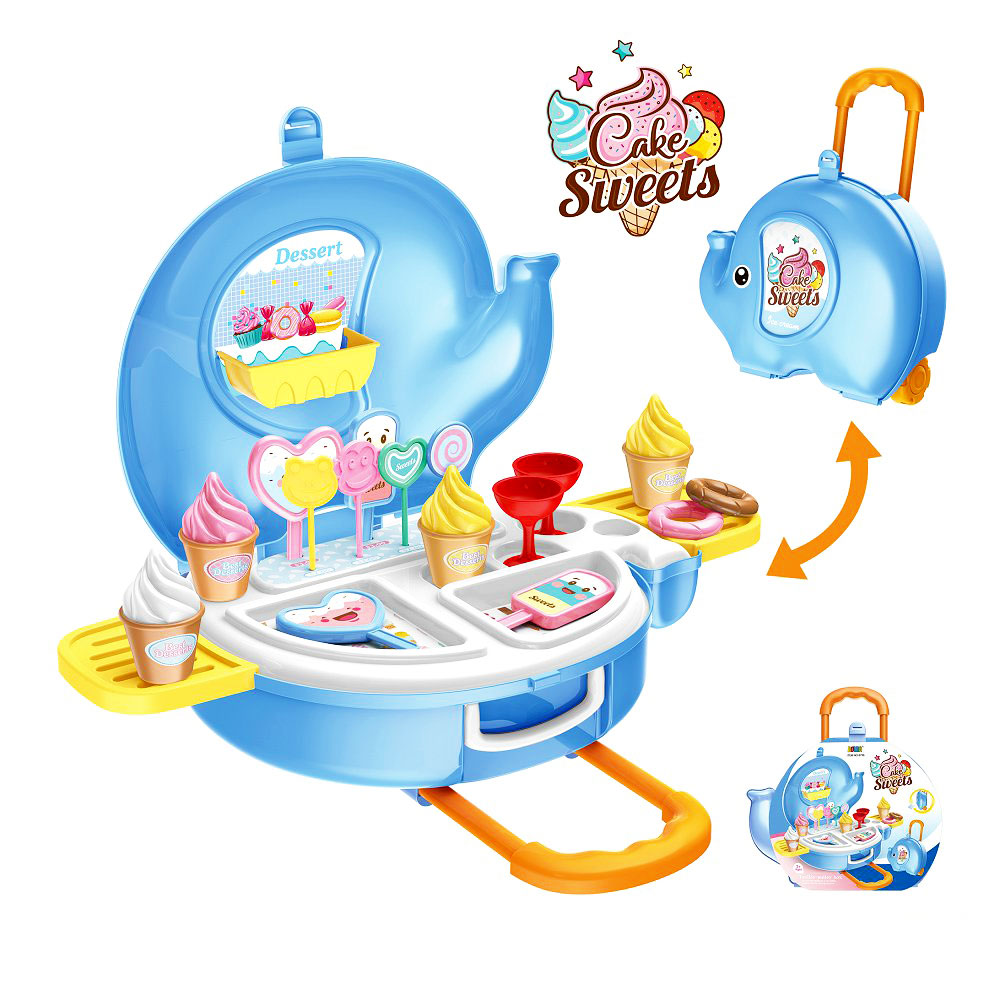 Bộ đồ chơi bán kem hình vali voi - BOWA