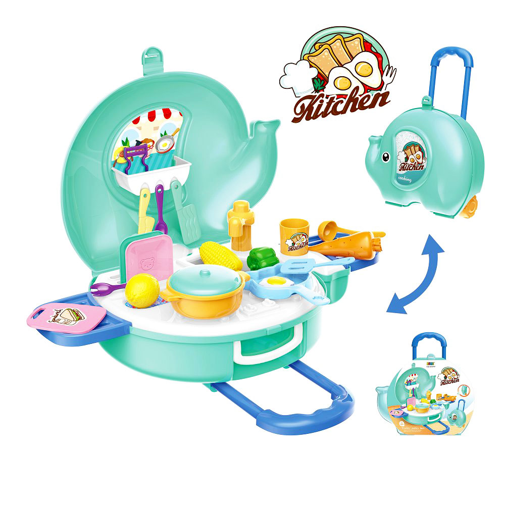 Bộ đồ chơi nhà bếp hình vali voi- BOWA