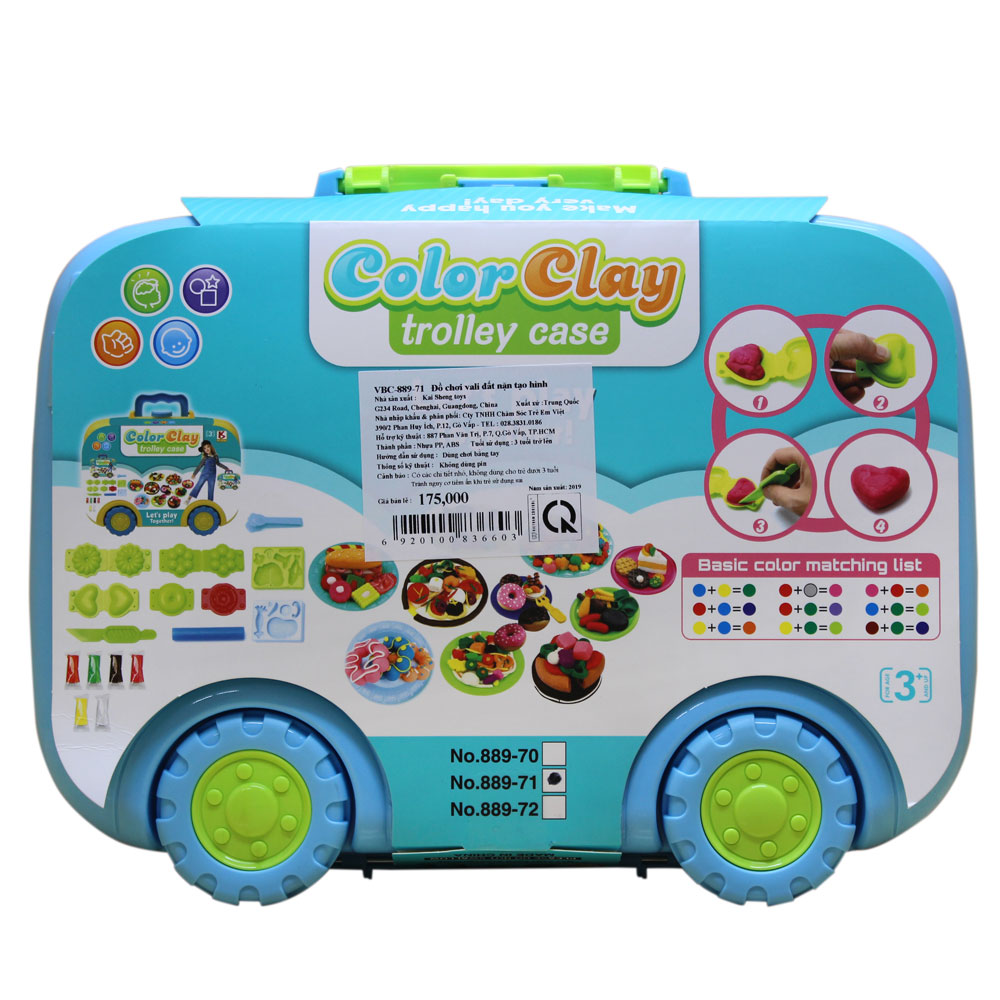 Đồ chơi vali đất nặn tạo hình