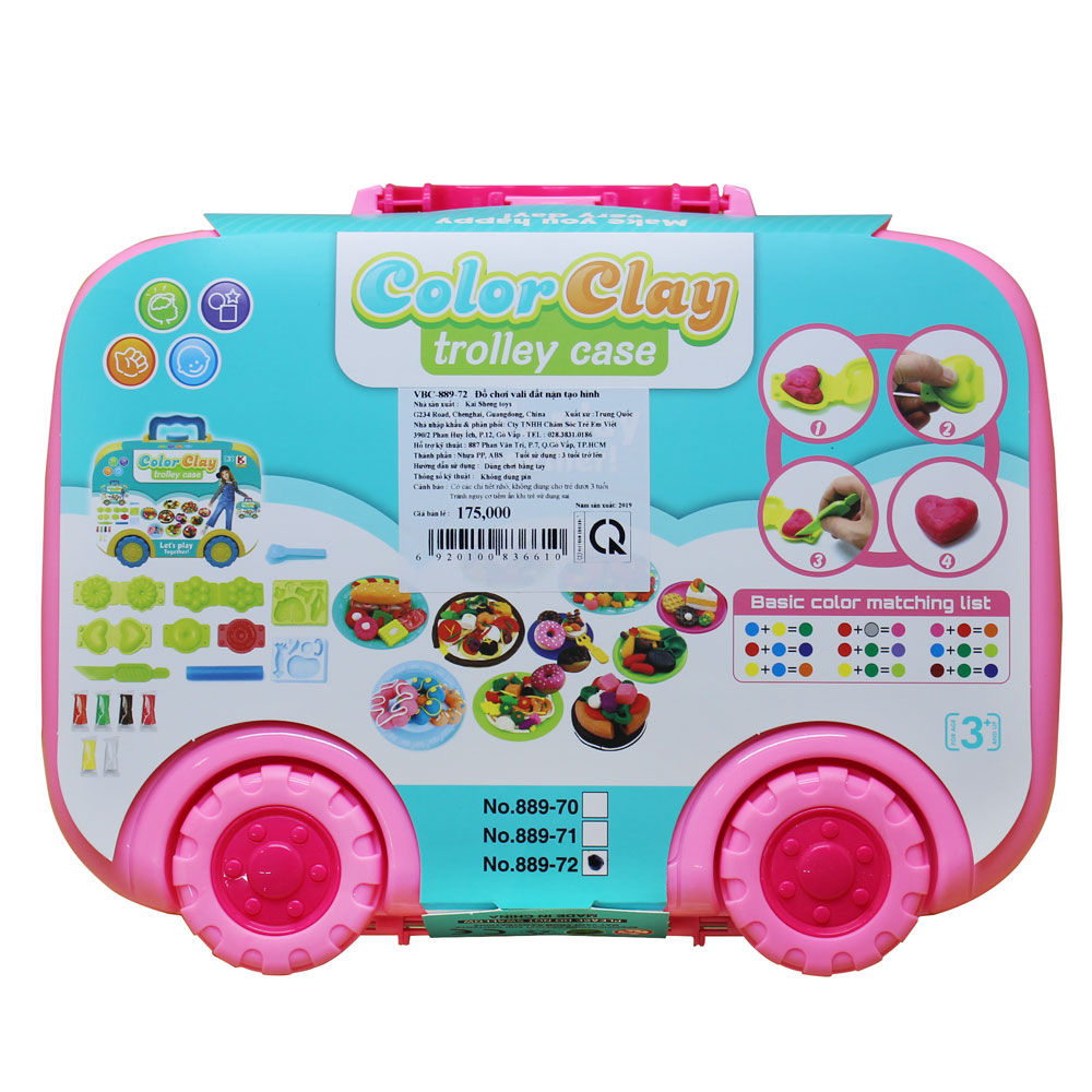 Đồ chơi vali đất nặn tạo hình