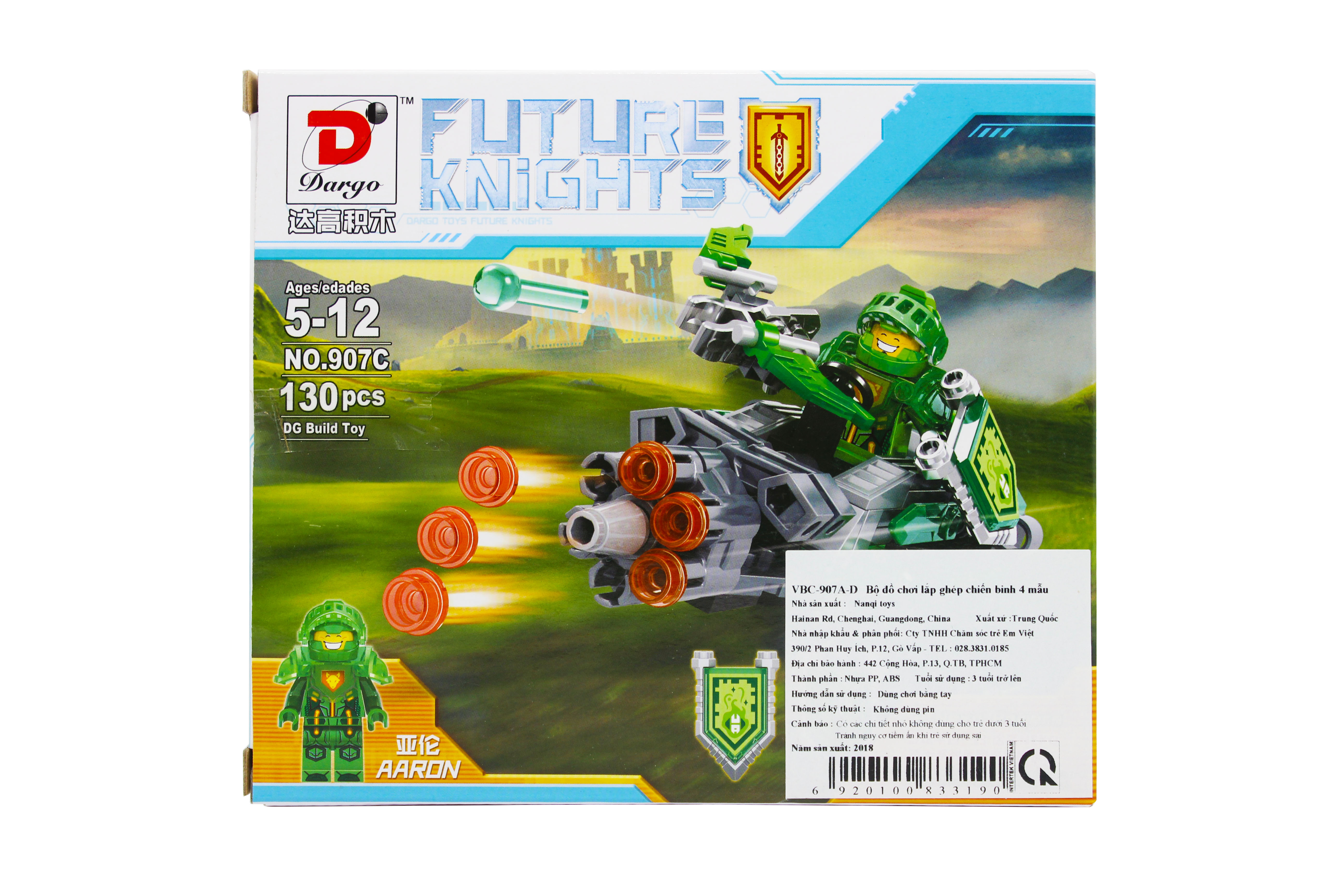 Bộ đồ chơi lắp ghép chiến binh 4 mẫu