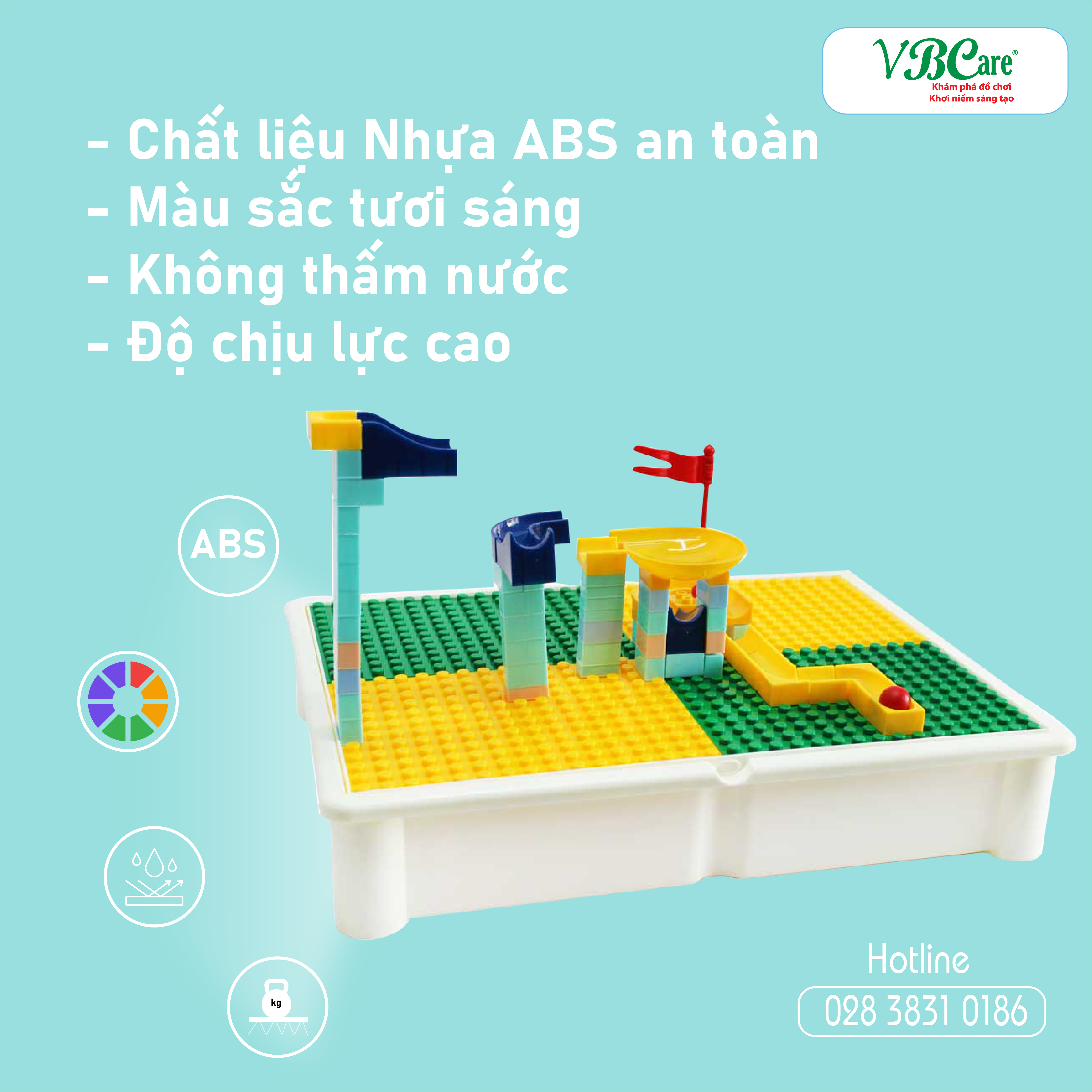 Bộ đồ chơi bàn học kèm xếp khối