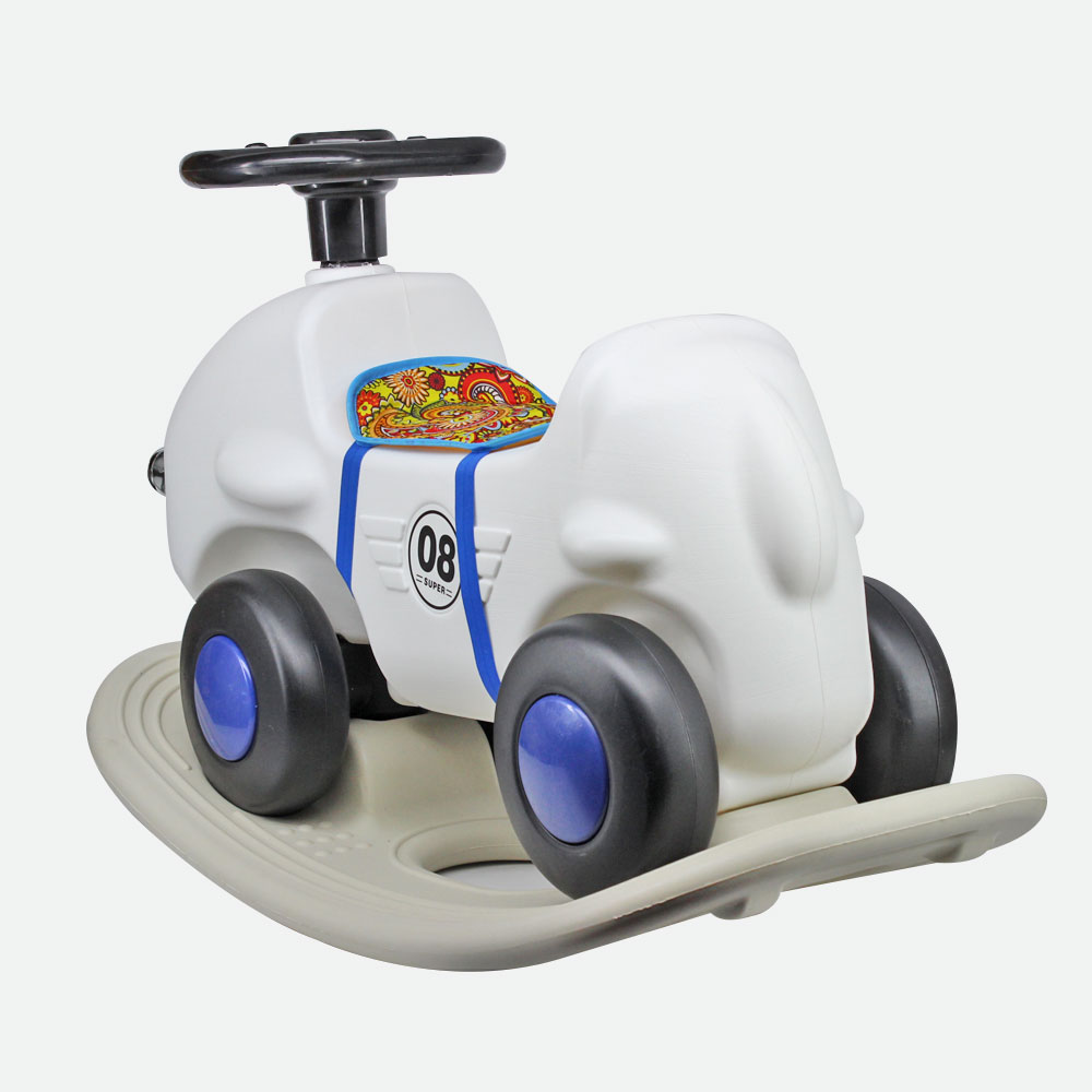 Đồ chơi xe chòi chân kèm bập bênh dùng pin