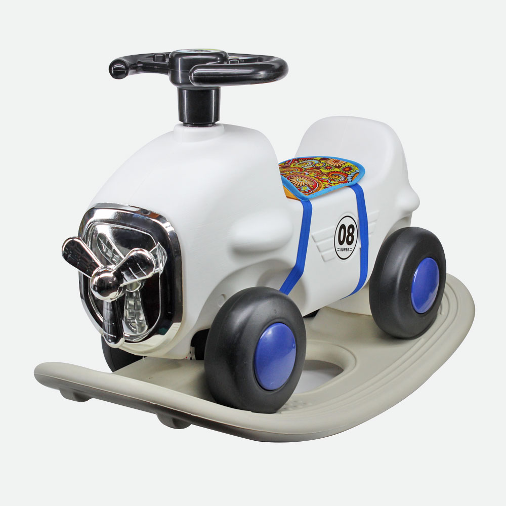 Đồ chơi xe chòi chân kèm bập bênh dùng pin