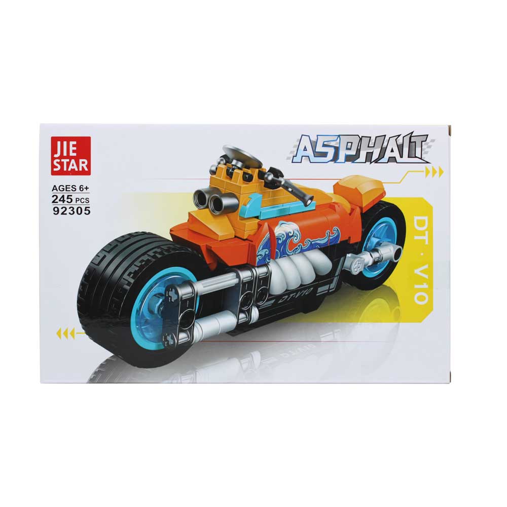 Đồ chơi xếp khối xe moto