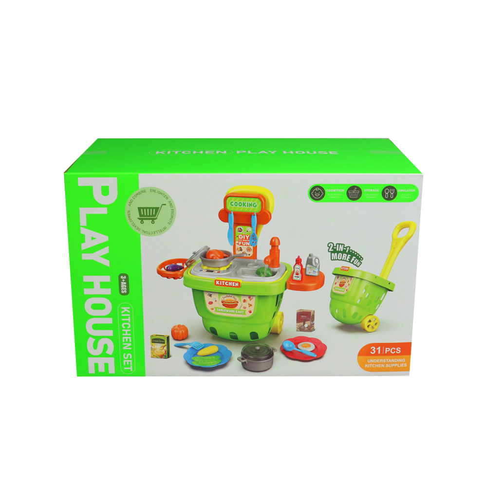 Bộ đồ chơi xe đẩy siêu thị