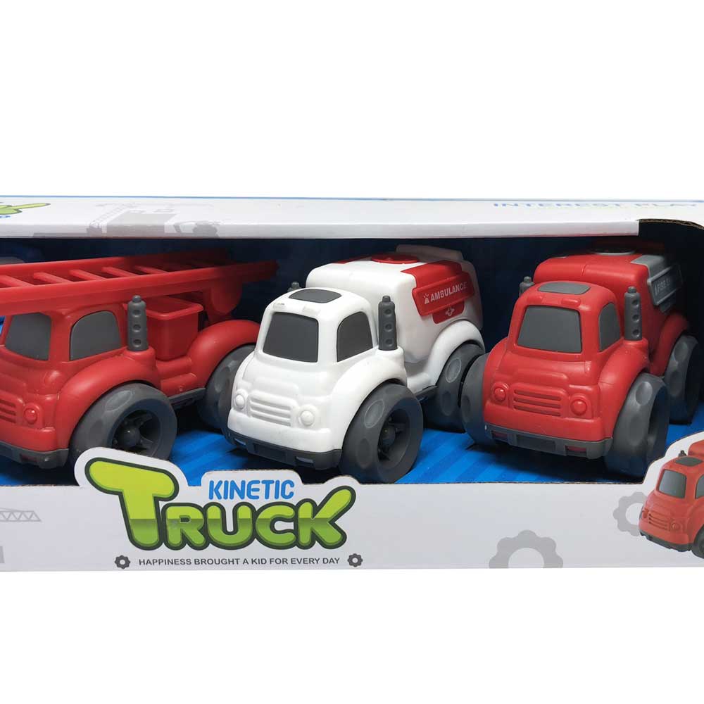 Bộ đồ chơi 4 xe chuyên dụng