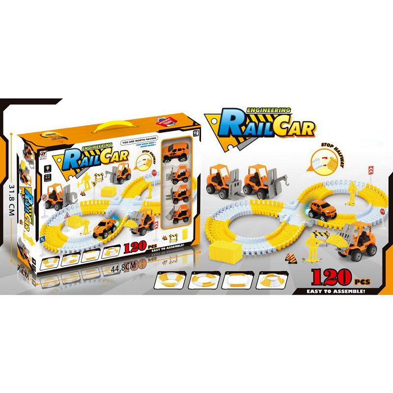 Đồ chơi mô hình đường đua công trường dùng pin